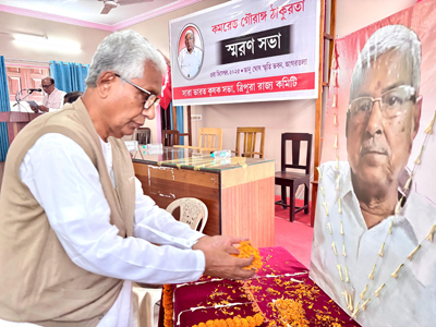 CPIM leaders remembered former party leader Gouranga Thakurata at the district committee office in Agartala on December 3 in presence of former Chief Minister Manik Sarkar.